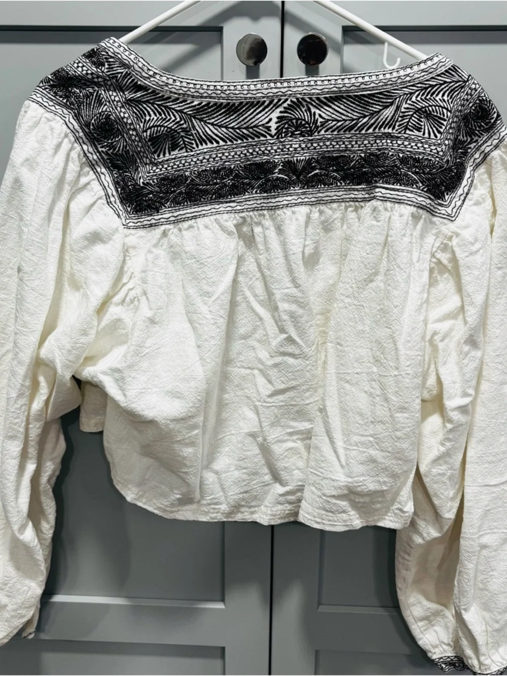 FREE PEOPLE Embroidered IGGIE Top  NWOT Size S MSRP$148